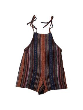 Bobi Los Angeles Multicolor Striped Bohemian Romper Womens XS